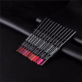 12PCs Waterproof Matte Lip Liners Set - Makeup