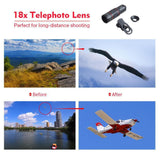 18x Smartphone Zoom Lens - OptiZoom ™ - Camera Lens