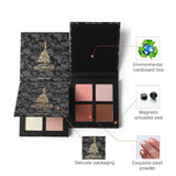 4 Colors Highlighter Makeup Palette - Makeup
