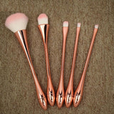 5 PCs Professional Makeup Brushes Set - Brush