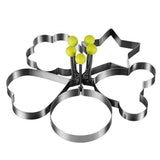 5pcs Stainless Steel Fried Egg Molds - Kitchen