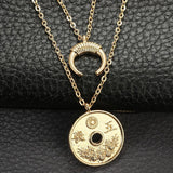 Charms Coin Pendant Necklace - Necklace