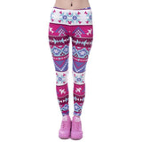Colorful Print High Waist Leggings - Leggings