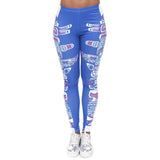 Colorful Print High Waist Leggings - Leggings