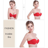 Cute Seamless Half Cup Push Up Bra - Push up bra