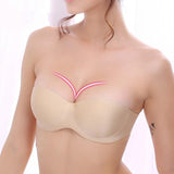 Cute Seamless Half Cup Push Up Bra - Push up bra