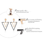 Double Triangle Earrings For Women - Earrings
