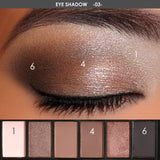 Fashion 6 Colors Eye Shadow Palette - Makeup