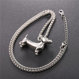 Gold Dachshund Necklace - Necklace
