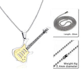 Guitar Pendant Necklace For Music Lovers - Necklace