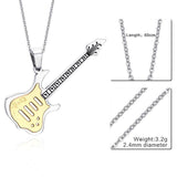 Guitar Pendant Necklace For Music Lovers - Necklace