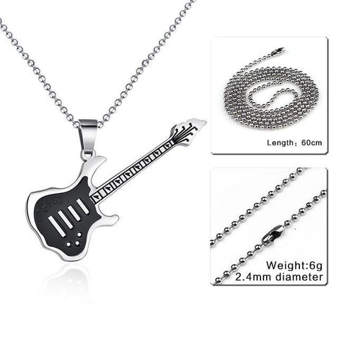 Guitar Pendant Necklace For Music Lovers - Necklace