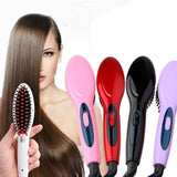 Hair Straightener Electric Heated Hair Brush - hair straightener