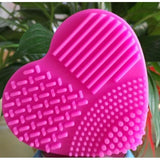 Handy Heart Shaped Cosmetic Brush Cleaner - brush cleaner