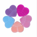 Handy Heart Shaped Cosmetic Brush Cleaner - brush cleaner