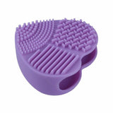 Handy Heart Shaped Cosmetic Brush Cleaner - brush cleaner