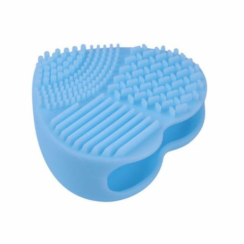 Handy Heart Shaped Cosmetic Brush Cleaner - brush cleaner