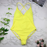 High Cut One Piece Swimsuit - Swimsuit