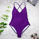 High Cut One Piece Swimsuit - Swimsuit