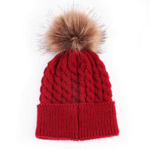 Knitted Crochet Baby Beanie - Beanie