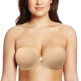 Luxurious Plus Size Strapless Push Up Bra - push up bra