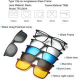 Magnetic Clip On Sunglasses - 5 in 1 - Sunglasses