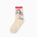 Retro Creative Socks For Her - Socks