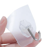 Set Of Transparent Adhesive Wall Hooks - Wall Hooks
