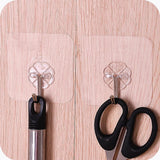 Set Of Transparent Adhesive Wall Hooks - Wall Hooks