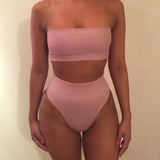 Sexy Off Shoulder Bikini Set - Bikini
