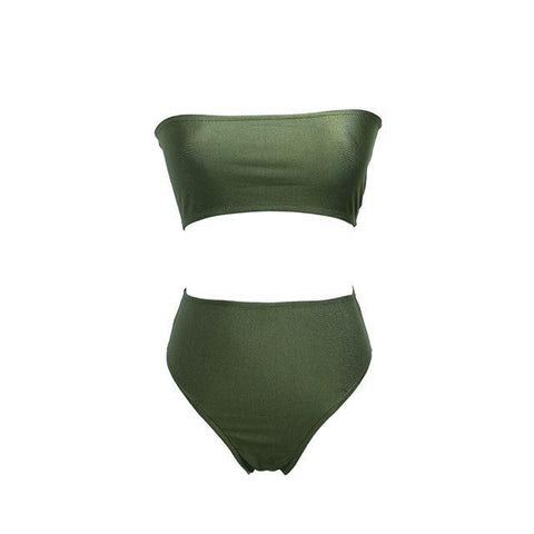 Sexy Off Shoulder Bikini Set - Bikini