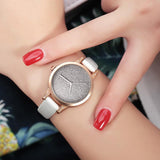 Simple Leather Watch For Women - Watch