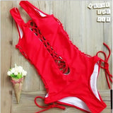 Skimpy One Piece Swimsuit - Swimsuit