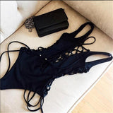 Skimpy One Piece Swimsuit - Swimsuit