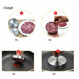 Stainless Steel Hamburger Patty Mold - Kitchen