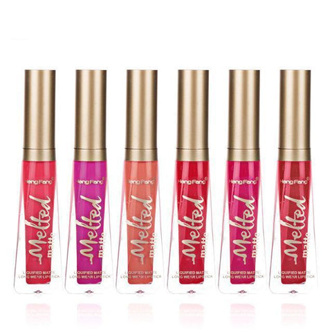 Vibrant Matte Liquid Lipstick - 6 Pcs - Makeup