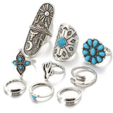 Vintage Bohemian Style Ring Set - Ring