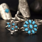 Vintage Bohemian Style Ring Set - Ring