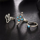 Vintage Bohemian Style Ring Set - Ring