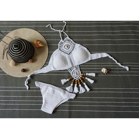 Vintage Chic Open Crochet Bikini - Bikini