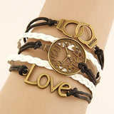 Vintage Leather Bracelets Charms - Bracelet