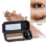Waterproof Double Color Glitter Eyeshadow Palette - Makeup
