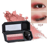 Waterproof Double Color Glitter Eyeshadow Palette - Makeup