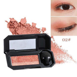 Waterproof Double Color Glitter Eyeshadow Palette - Makeup