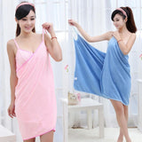 Wearable Women Cotton Bathrobe - Bath