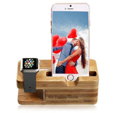 Wooden Charging Station for Apple Devices - Charging Dock