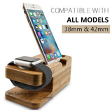Wooden Charging Station for Apple Devices - Charging Dock