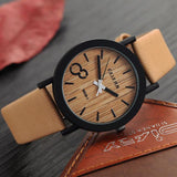 Wooden Watch For Men With Leather Straps - Watch