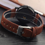 Wooden Watch For Men With Leather Straps - Watch