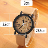 Wooden Watch For Men With Leather Straps - Watch